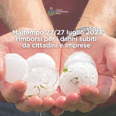 Contributi per i danni del maltempo dal 22 al 27 luglio 2023 foto 