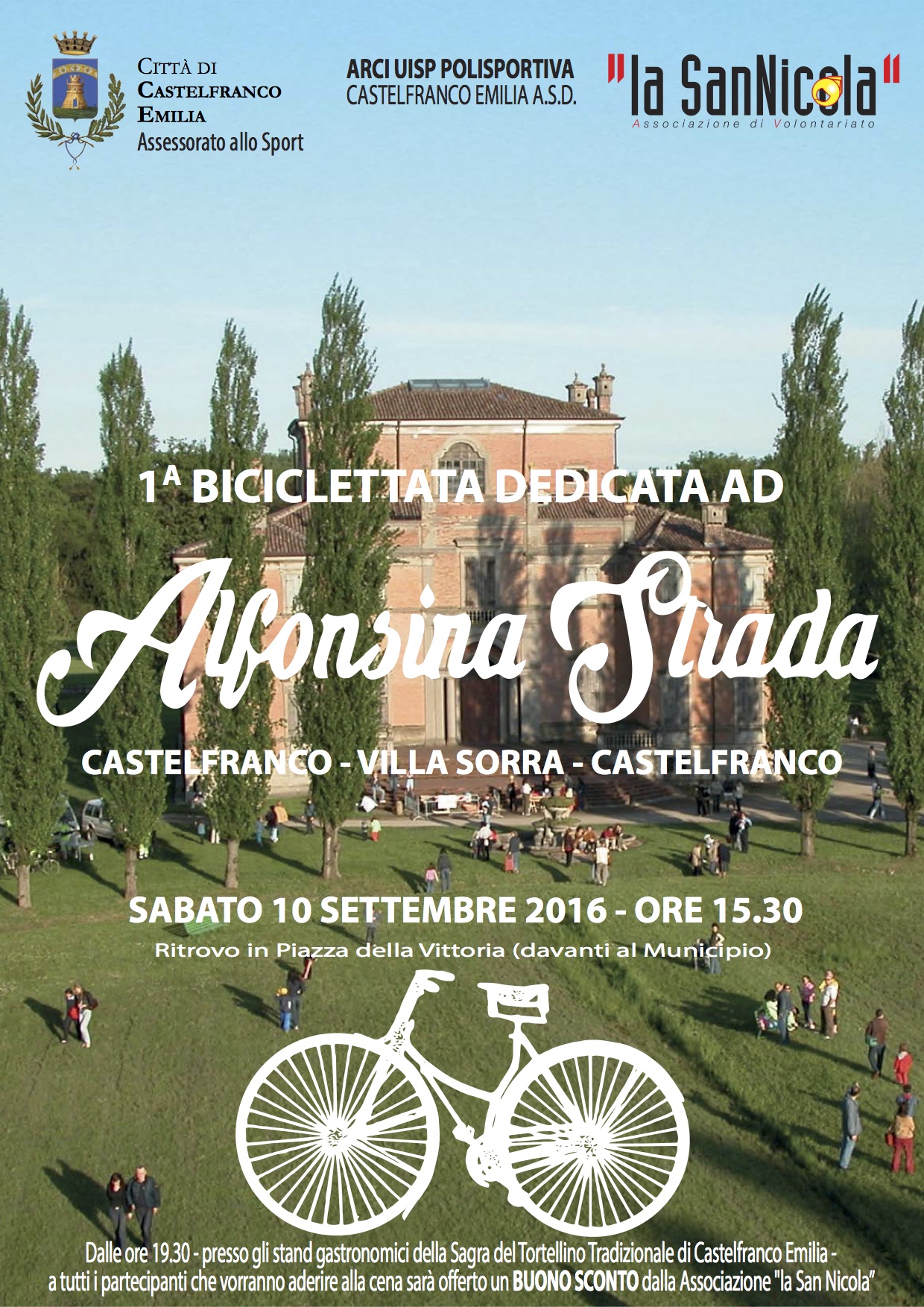 1^ Biciclettata dedicata ad Alfonsina Strada
