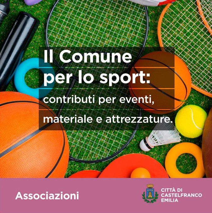 Avviso alle Associazioni e Società sportive  di Castelfranco Emilia