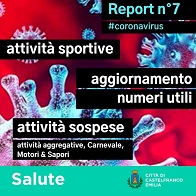 Report n°7 del 03/03/2020 - Coronavirus foto 