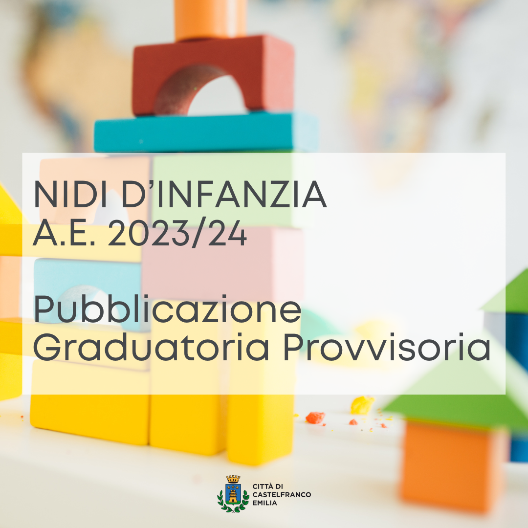 Graduatoria provvisoria Nido d Infanzia 2023/24 foto 