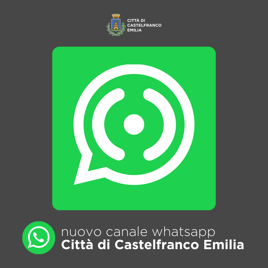 Nuovo canale Whatsapp Città di Castelfranco Emilia foto 
