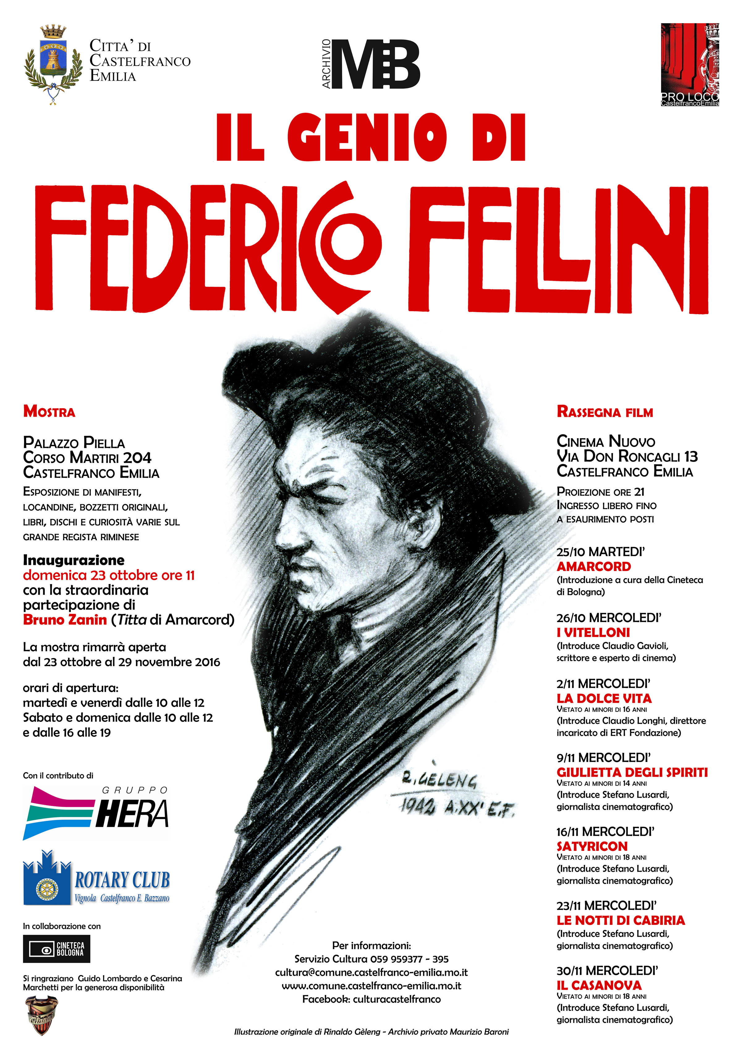 Proroga Mostra Federico Fellini