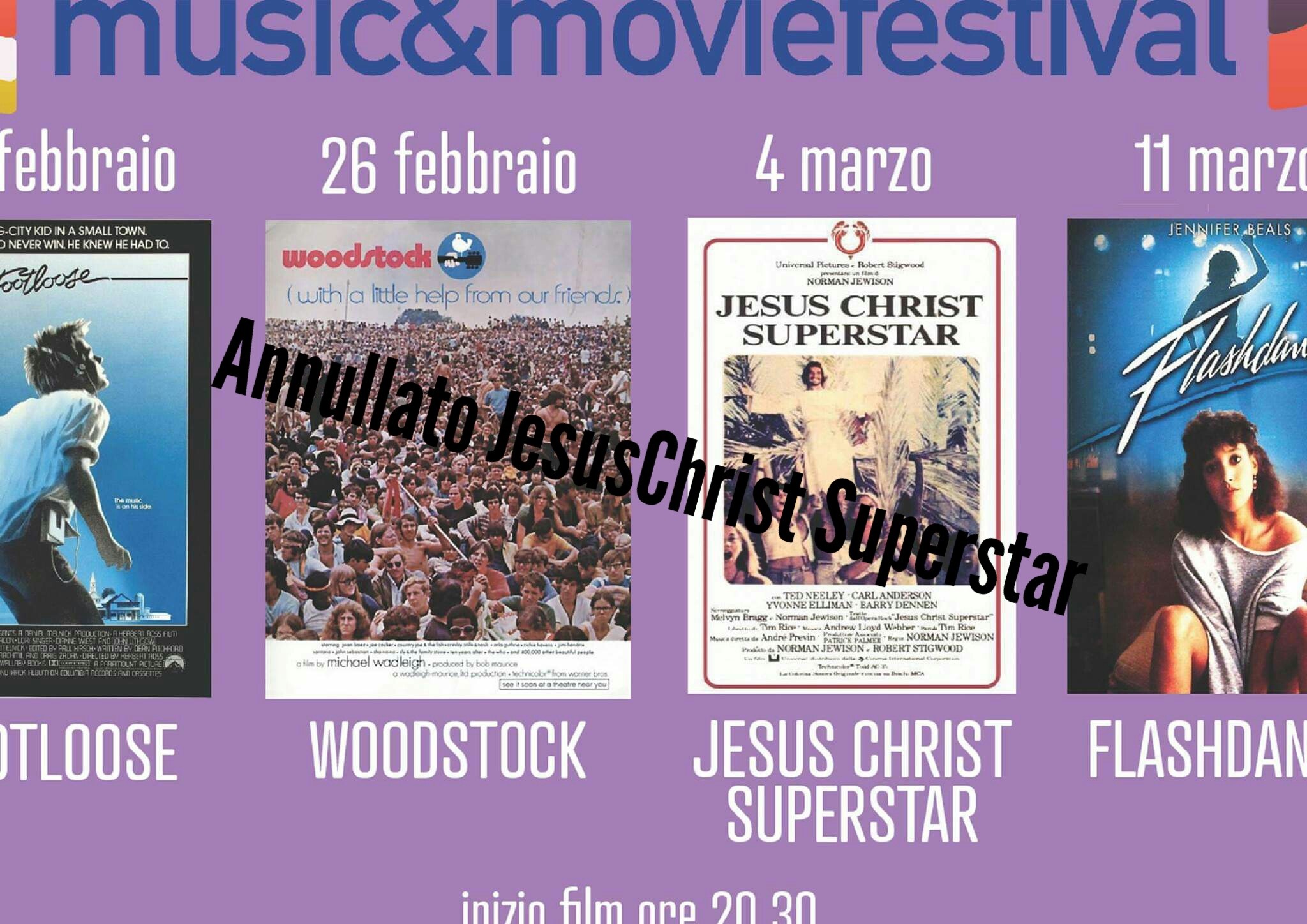 Castelfranco Music&Moviefestival modifiche alla programmazione