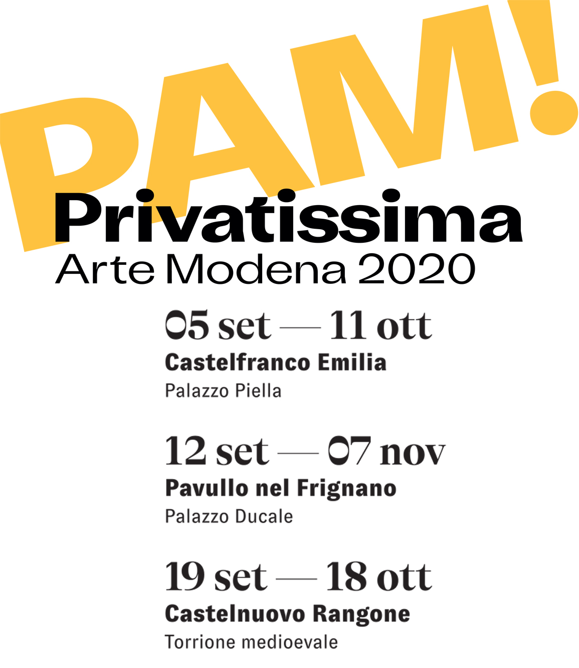 PAM! Privatissima Arte Modena