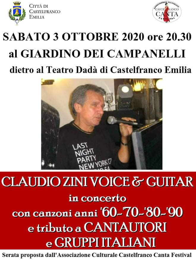 3 ottobre - Claudio Zini in concerto